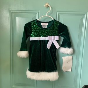 Bonnie Jean Baby Holiday Dress NWT 12 months